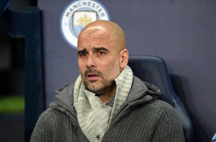 Pelatih Manchester City, Pep Guardiola. (Oli Scarff/AFP)