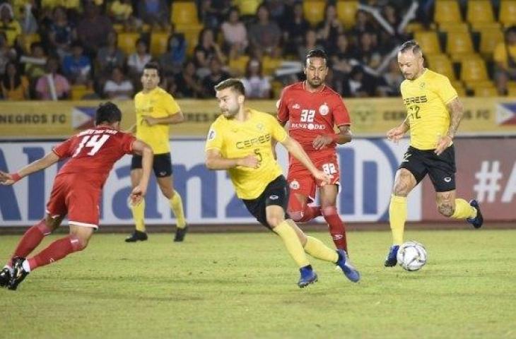 Suasana laga Ceres Negros vs Persija Jakarta pada laga matchday ketiga Grup G Piala AFC 2019 di Panaad Stadium, Bacolod, Filipina, Rabu (3/4/2019) malam WIB. [Twitter resmi Piala AFC]