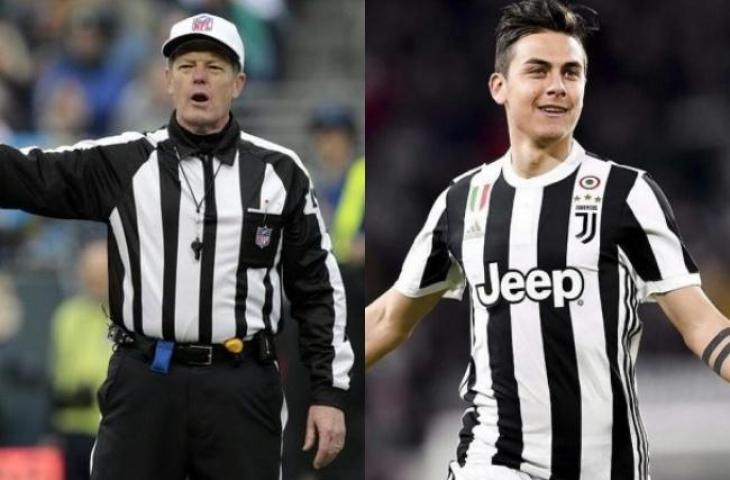 Kolase wasit bisbal dan jersey lawasJuventus. (Usatoday.com/chatwithamelia.xyz).