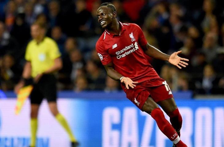 Pemain Liverpool, Sadio Mane saat merayakan gol ke gawang lawan (instagram/sadiomaneofficiel)