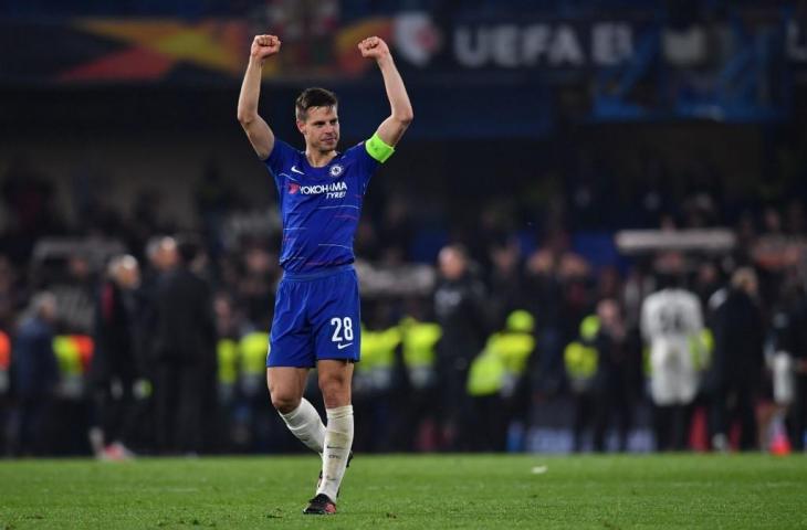 Mantan Bek Chelsea, Cesar Azpilicueta. [Ben STANSALL / AFP]