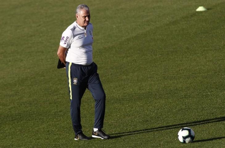 Pelatih Timnas Brasil, Tite. [Miguel SCHINCARIOL / AFP]