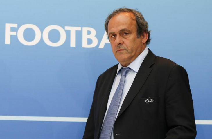 Mantan Presiden UEFA, Michel Platini. [VALERY HACHE / AFP]