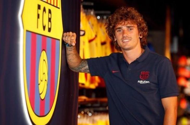 Penyerang Barcelona, Antoine Griezmann. [Twitter resmi Barcelona]