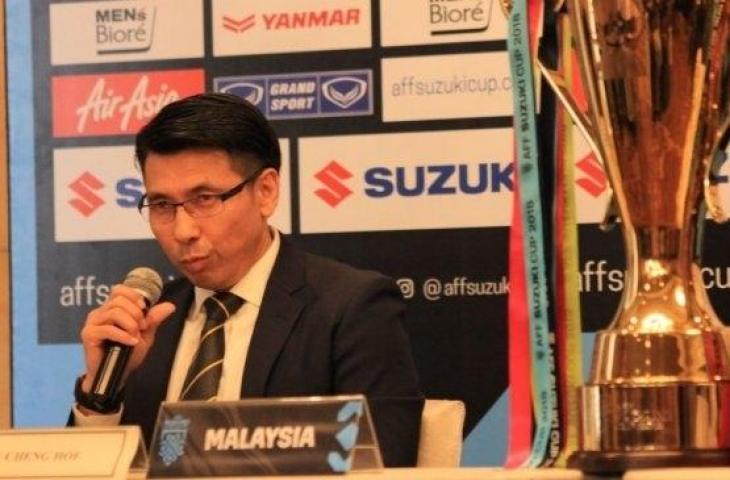 Pelatih Timnas Malaysia, Tan Cheng Hoe. (Suara.com/Adie P)