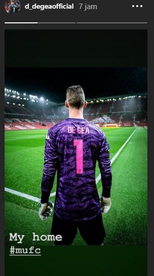 Kiper Manchester United, David de Gea. [d_degeaofficial / Instagram]