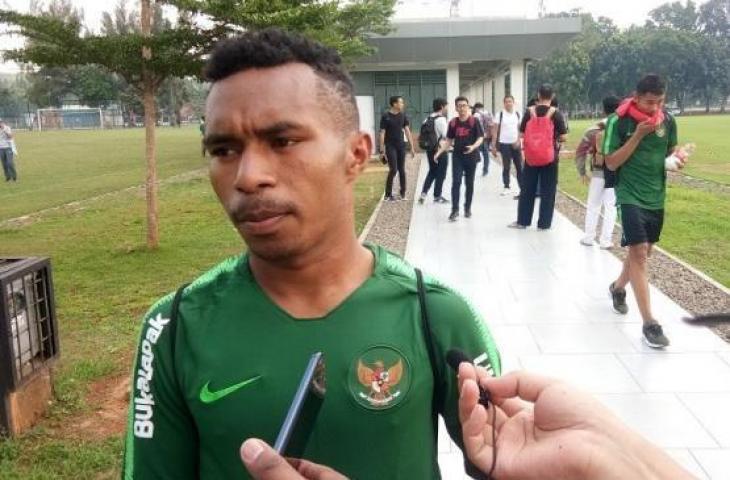 Winger Timnas Indonesia U-22, Todd Rivaldo Ferre. [Suara.com / Adie PRASETYO]