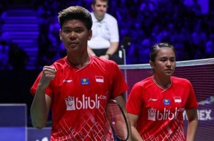 Pasangan ganda campuran Indonesia, Praveen Jordan/Melati Daeva Oktavianti menatap laga final French Open 2019. [Dok. PBSI}