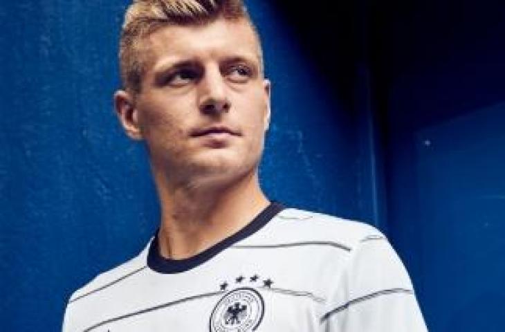 Jersey Timnas Jerman untuk Piala Eropa 2020. [@DFB_Team_EN/ Twitter]