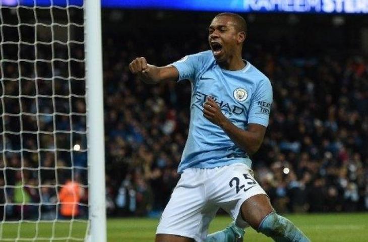 Gelandang Manchester City. Fernandinho. (AFP)