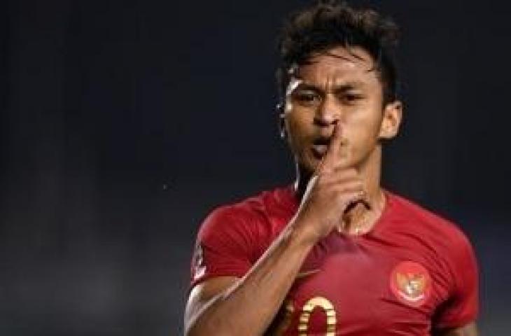 Penyerang Timnas Indonesia U-22, Osvaldo Haay. (ANTARA FOTO/Sigid Kurniawan).