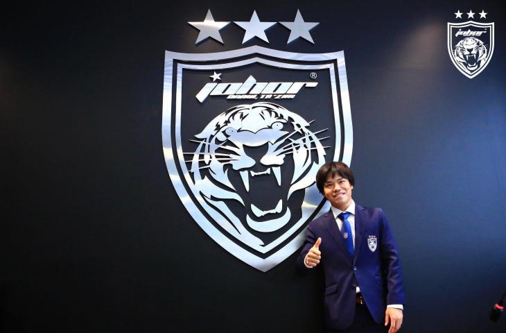 Kei Hirose diperkenalkan sebagai pemain baru Johor Darul Ta'zim. (Twitter/@OfficialJohor).