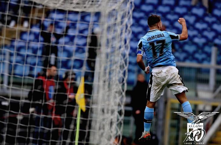 Striker Lazio, Ciro Immobile. (Twitter/@OfficialSSLazio).