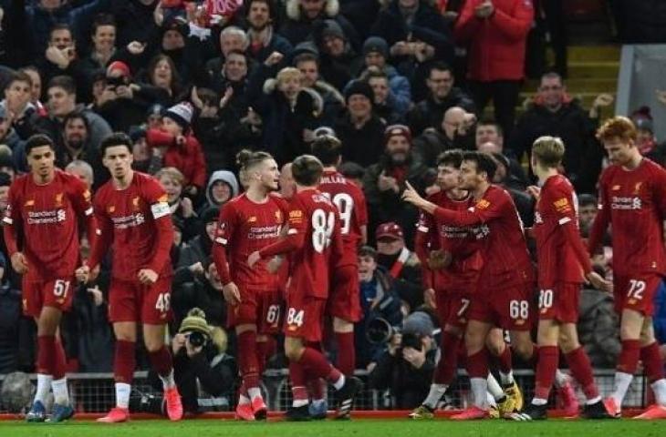 Para pemain U-23 Liverpool berhasil membawa timnya lolos Piala FA. (Foto: AFP)