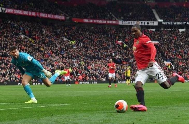 Striker Manchester United, Odion Ighalo. (PAUL ELLIS / AFP)