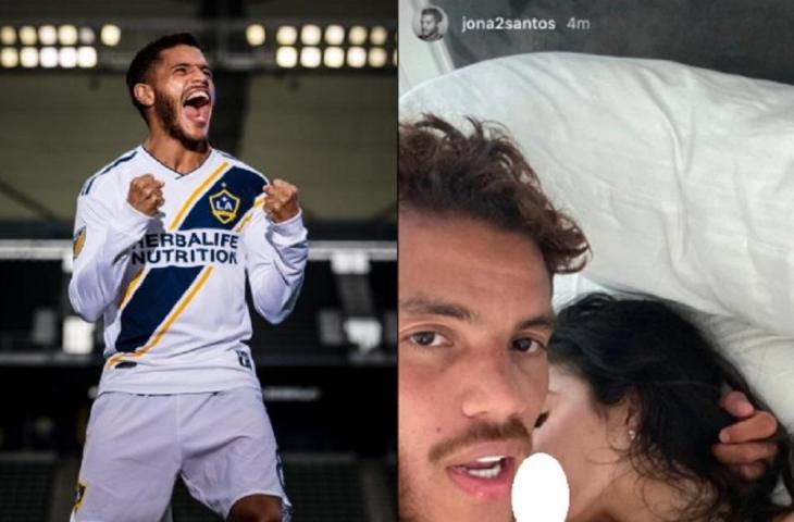 Bintang LA Galaxy, Jonathan dos Santos, unggah foto syur. (Mlssoccer & The Sun).