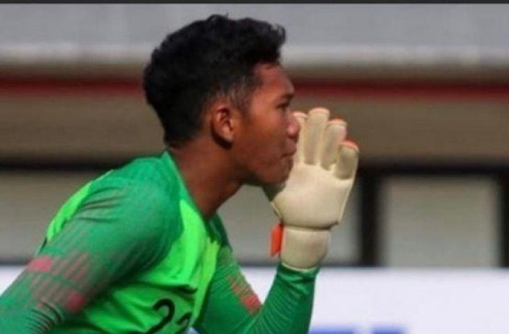 Kiper muda Persija Muhammad Risky Sudirman. ANTARA/HO/Persija