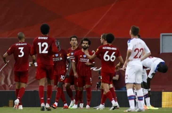 Liverpool sukses melumat Crystal Palace 4-0. (PHIL NOBLE / POOL / AFP)