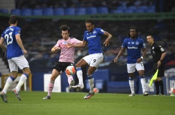 Leicester City kalah 1-2 dari Everton. (PETER POWELL / POOL / AFP)