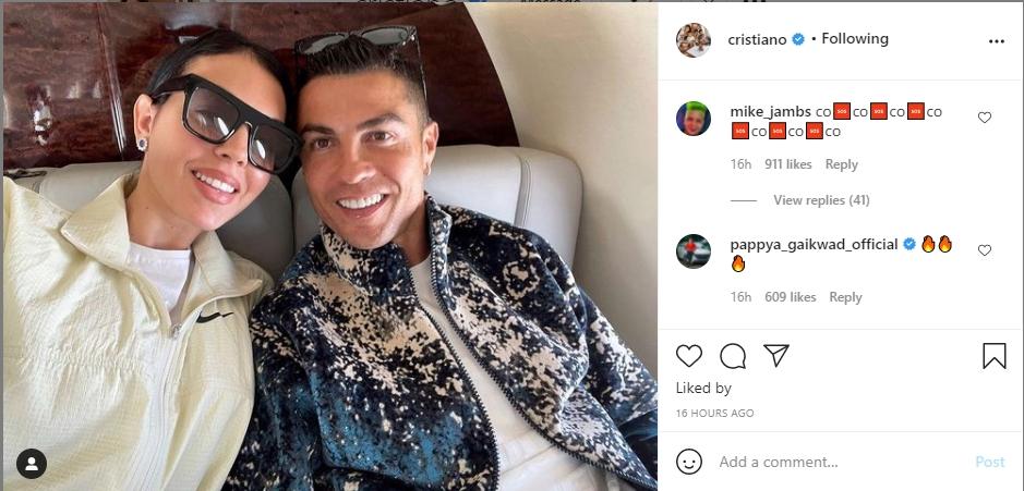 Cristiano Ronaldo dan Georgina Rodriguez. (Instagram/cristiano)