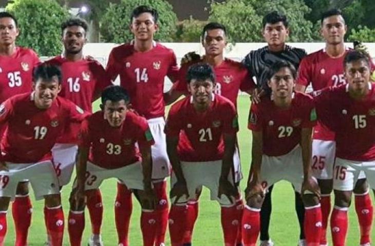 Starting XI Timnas Indonesia untuk laga uji coba kontra Afghanistan di Lapangan Latihan JA Sports Center and Shooting Club, Dubai, Uni Emirat Arab, Rabu (26/5/2021) dini hari WIB. [dok. PSSI]