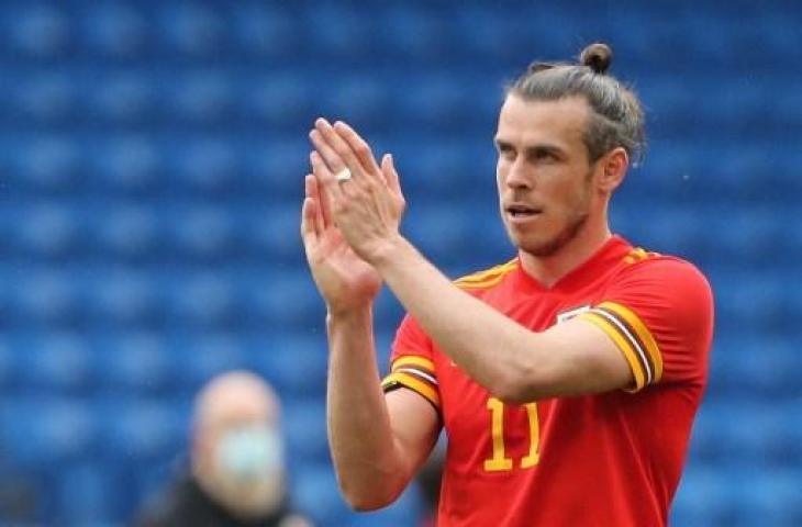 Gelandang Timnas Wales, Gareth Bale. (Geoff Caddick / AFP)