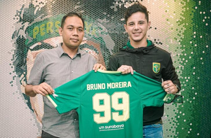 Pemain anyar Persebaya, Bruno Moreira. (Instagram/officialpersebaya)