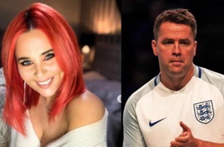 Rebecca Jane dan Michael Owen. [Kolase Instagram]