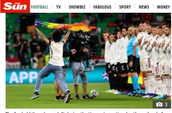 Ada Penyusup di Laga Jerman Vs Hungaria, Kibarkan Bendera Pelangi