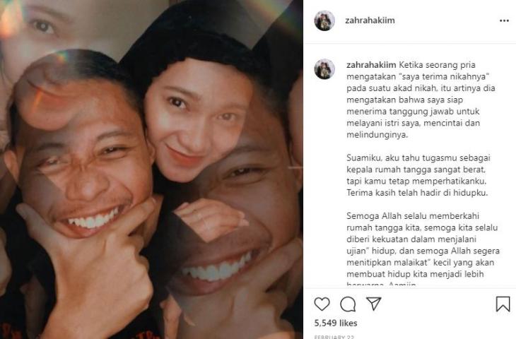 Zara Hakim. (Instagram)