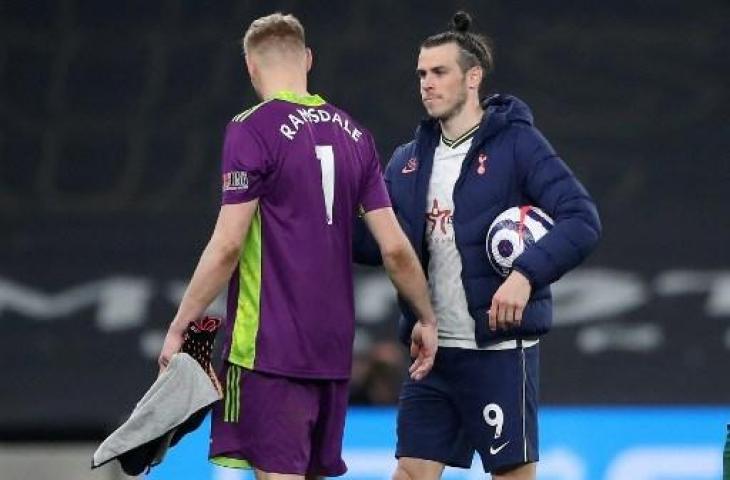 Gareth Bale cetak hattrick saat Tottenham Hotspur melawan Sheffield United di Liga Inggris. (NICK POTTS / POOL / AFP)