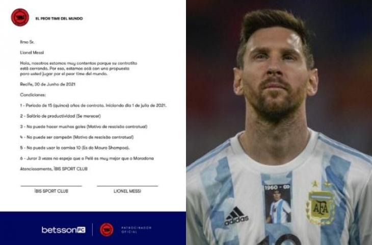 Lionel Messi ditawari kontrak oleh Ibis. (AFP)