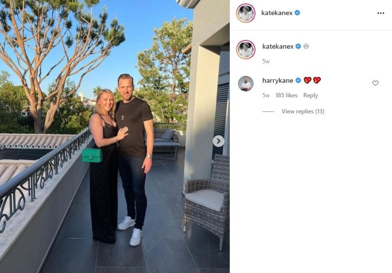 Istri Harry Kane, Kate Kane yang jadi WAGs terpopuler Inggris, (Instagram/katekanex)