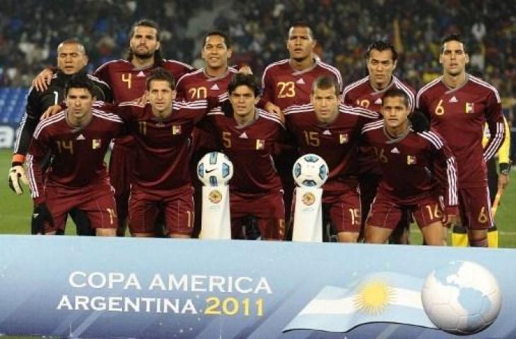 Skuat Timnas Paraguay saat tampil di Copa America 2011. (ALEJANDRO PAGNI / AFP)