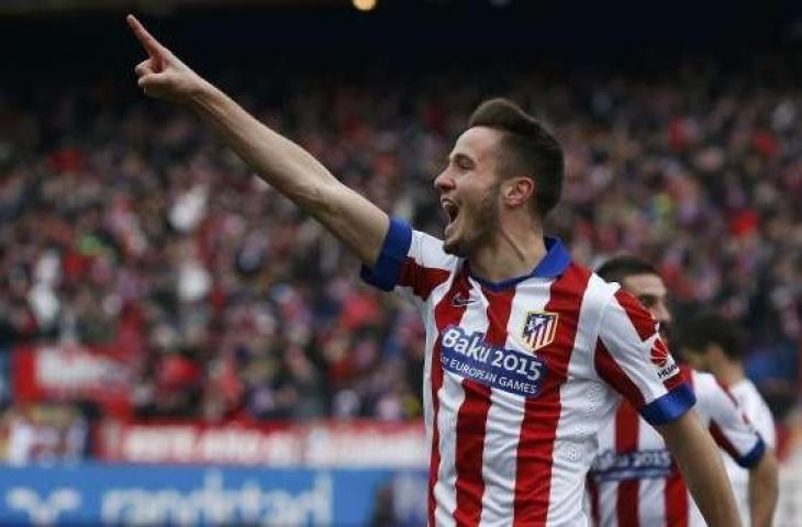 Saul Niguez rayakan golnya ke gawang Real Madrid [Reuters/Sergio Perez]