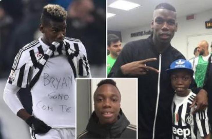 Unggahan Paul Pogba soal Bryan Doddien. (Twitter)