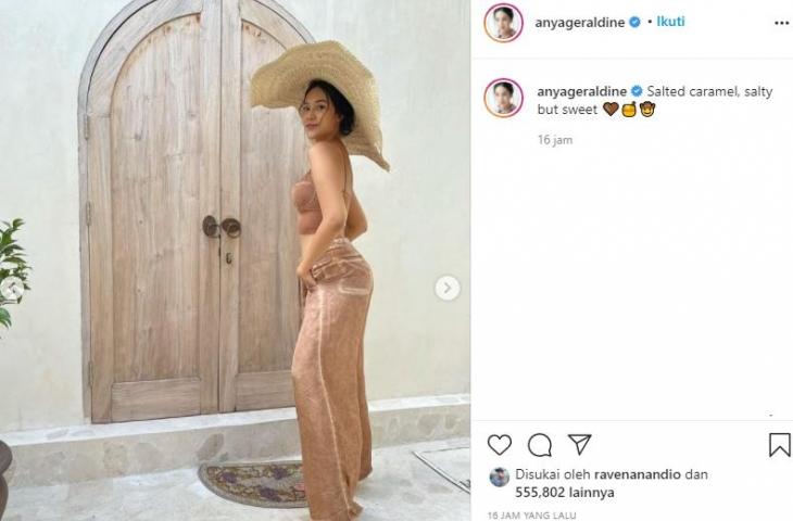 Anya Geraldine pamer body goals. (Instagram/@anyageraldine)