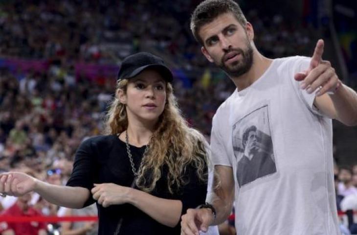 Shakira dan Gerard Pique. (Josep Lago / AFP)