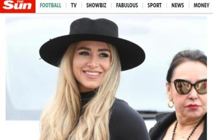 WAGs Man United yang tonton laga debut kedua Ronaldo di Old Trafford. (The Sun)