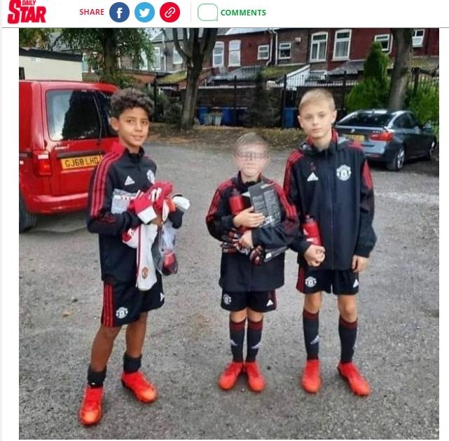 Anak Cristiano Ronaldo, Cristiano Jr siap tampil di akademi Man United. (Dailystar)