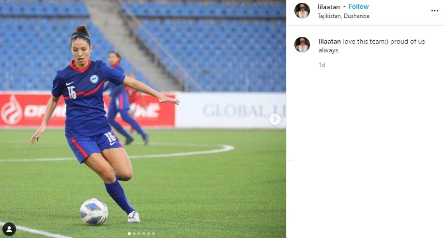 Pemain Singapura yang sempat jadi lawan Timnas Wanita Indonesia, Lila Tan. (Instagram/lilaatan)