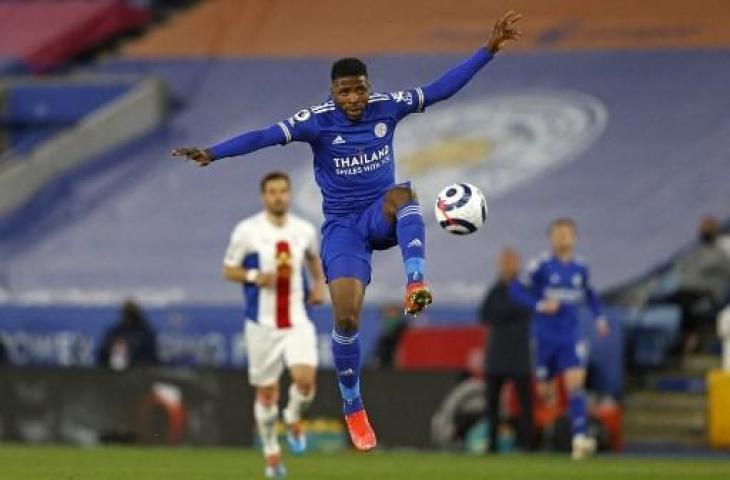 Striker Leicester City, Kelechi Iheanacho. (ADRIAN DENNIS / POOL / AFP)