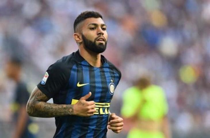 Gabriel Barbosa saat memperkuat Inter Milan. (GIUSEPPE CACACE / AFP)