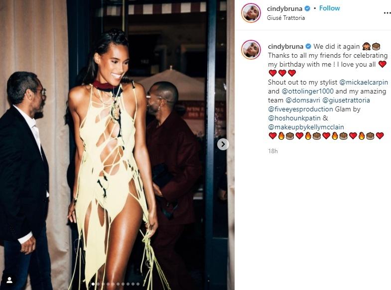 Cindy Bruna, model yang dikecup Neymar. (Instagram/cindybruna)