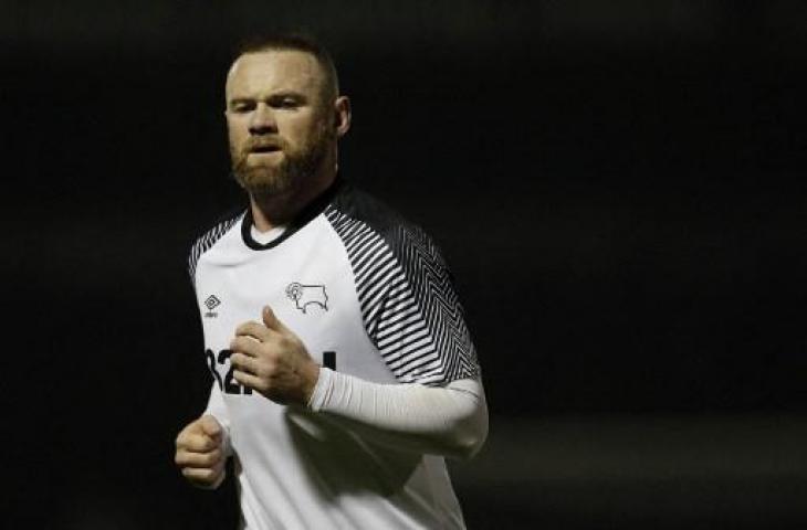 Wayne Rooney saat bermain untuk Derby County. (ADRIAN DENNIS / AFP)