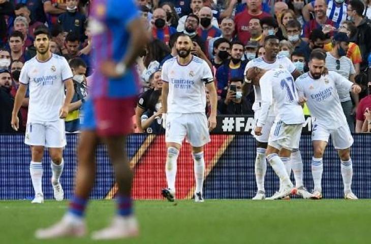 Real Madrid berhasil mempermalukan Barcelona di Camp Nou. (Josep LAGO / AFP)