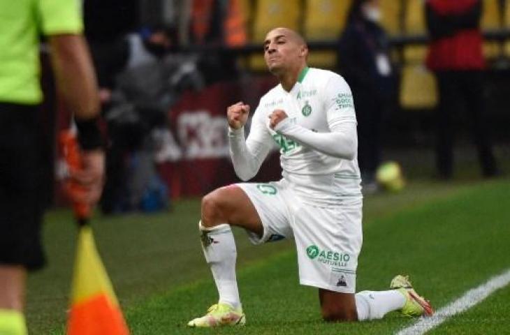 Penyerang asal Tunisia yang membela Saint-Etienne, Wahbi Khazri. (JEAN-CHRISTOPHE VERHAEGEN / AFP)