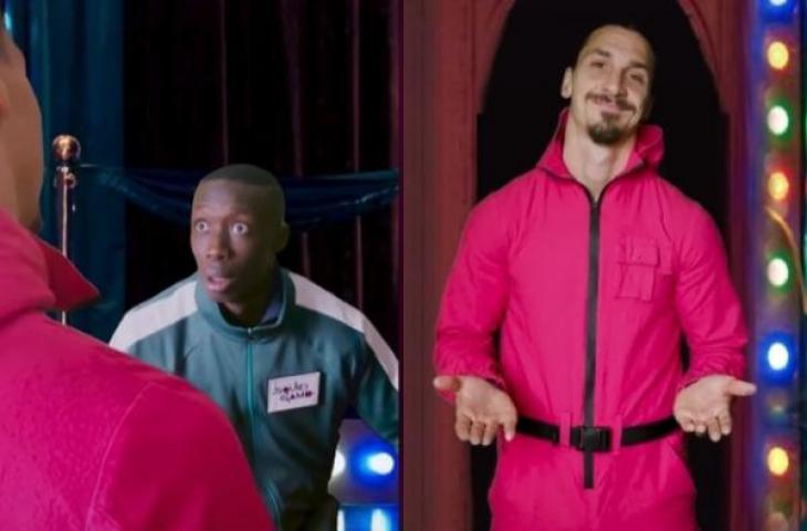 Zlatan Ibrahimovic beraksi bareng Khaby Lame. (TikTok)