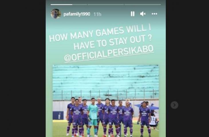 Alex Goncalves sentil Tira Persikabo. (Instagram/@pafamily1990)