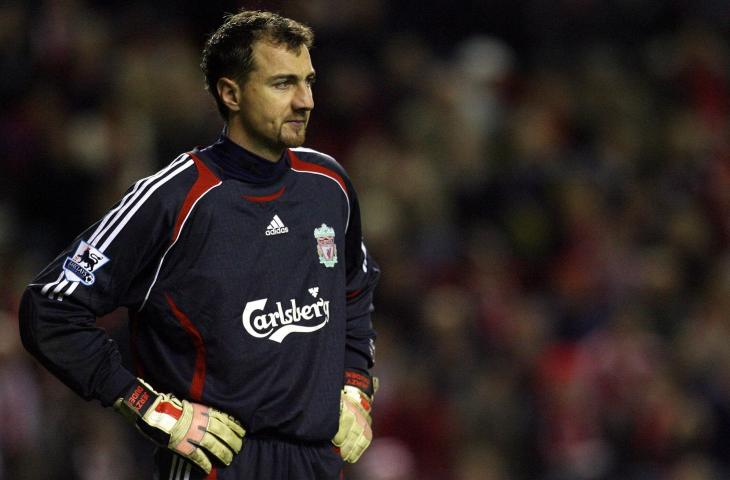 Eks kiper Liverpool dan Real Madrid, Jerzey Dudek. (AFP/Paul Ellis)